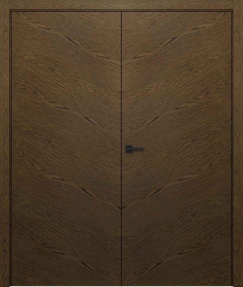 Linewood 7 — Diyagonal ahşap desen · Çift kanat